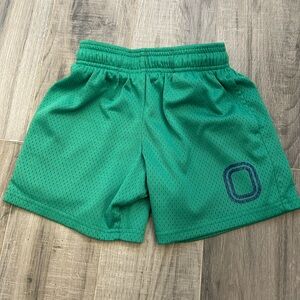 Youth Small Green Overtime Mesh Athletic Shorts